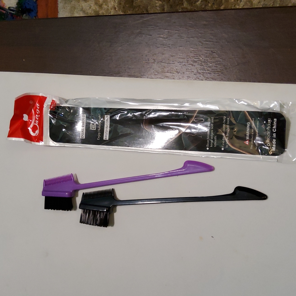2pk New Design Dual Ended Brush and Combs